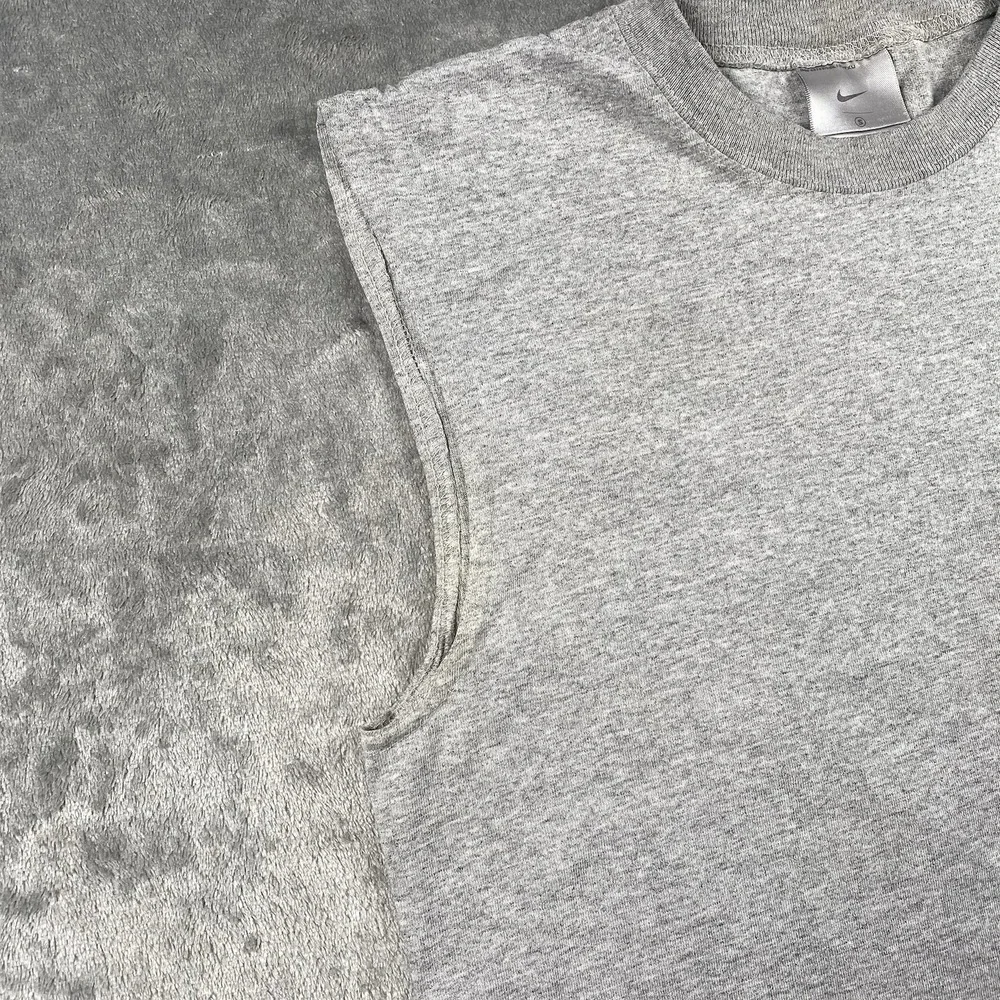 Vtg Nike Shox Shirt Mens Size Small Grey Boing Sleeveless Graphic Print Tank USA